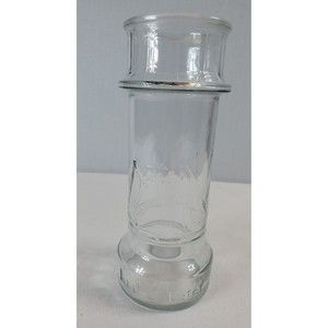 Vintage Red Lobster Sailboat Drinking Glass 7.5" Tall Clear Embossed